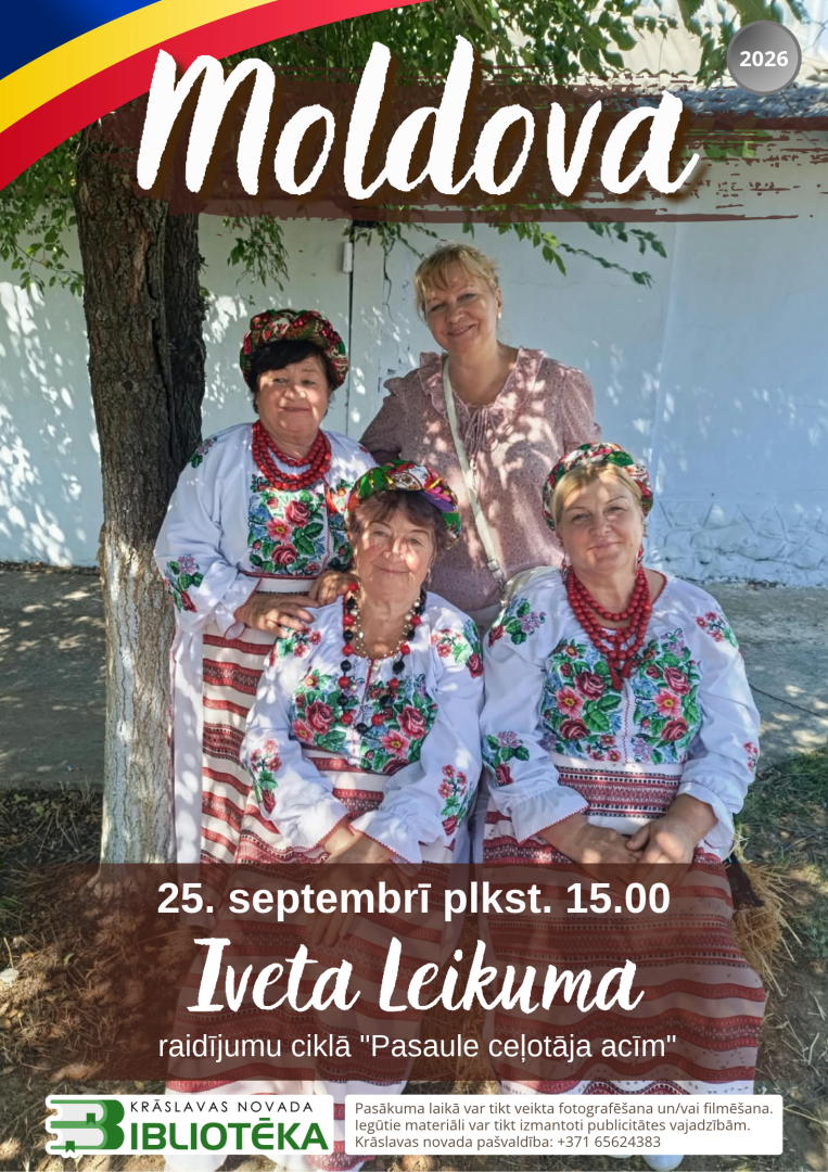 Sievietes tautas tērpos. Pasākuma afiša