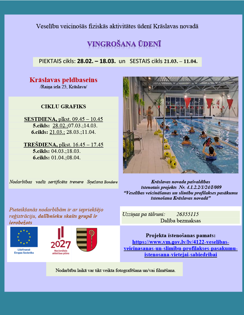 Vingrošana ūdenī