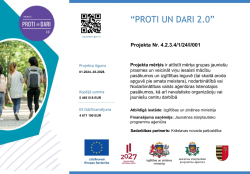 Jaunieši soļo pa taku. Projekta vizuālis