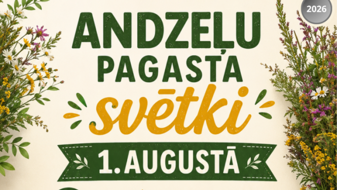Lauku tematikas ilustrācija. Pasākuma afiša