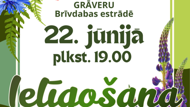 Vasaras pļavas ziedi un augi. Pasākuma afiša