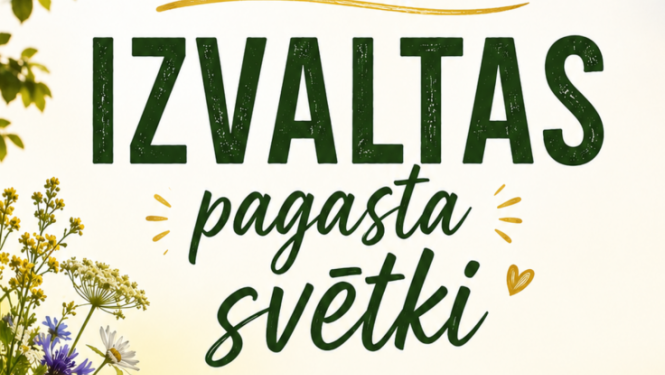 Ziedu pļavas fons. Pasākuma afiša