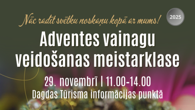 Adventes vainagu veidošanas meistarklase