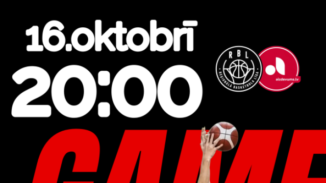 Divi basketbolisti uz melna fona. Pasākuma afiša
