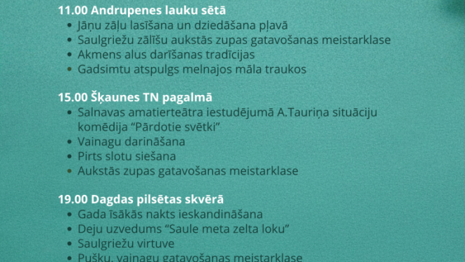 Pasākuma afiša