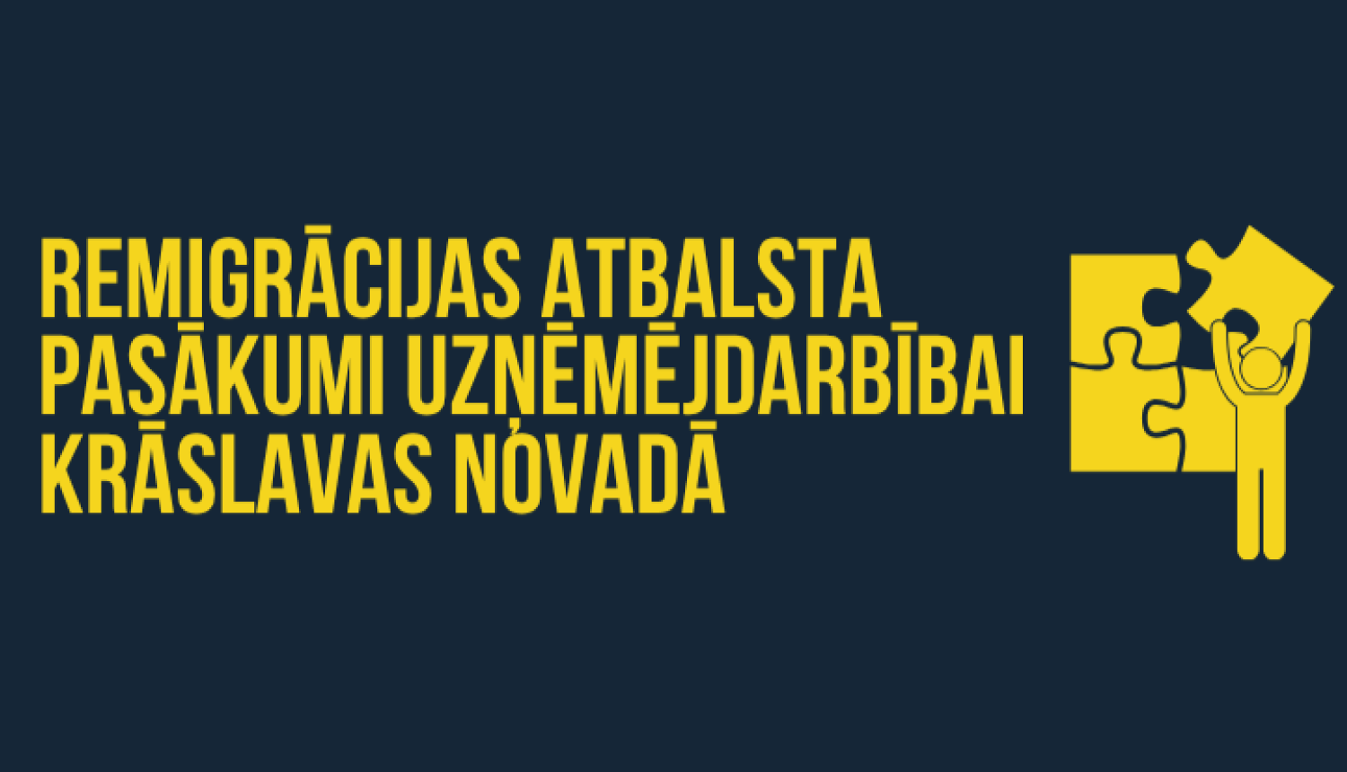 Stilizēta cilvēka figūra ar puzles gabaliņiem. Projektu konkursa vizuālis.