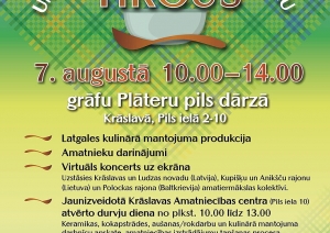 Kulinārā mantojuma produkcijas un amatniecības izstrādājumu tirgus afiša
