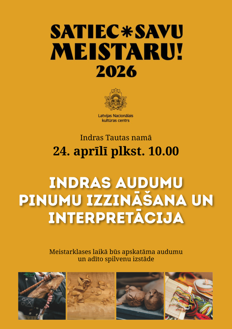 Amatniecības attēli. Pasākuma afiša.