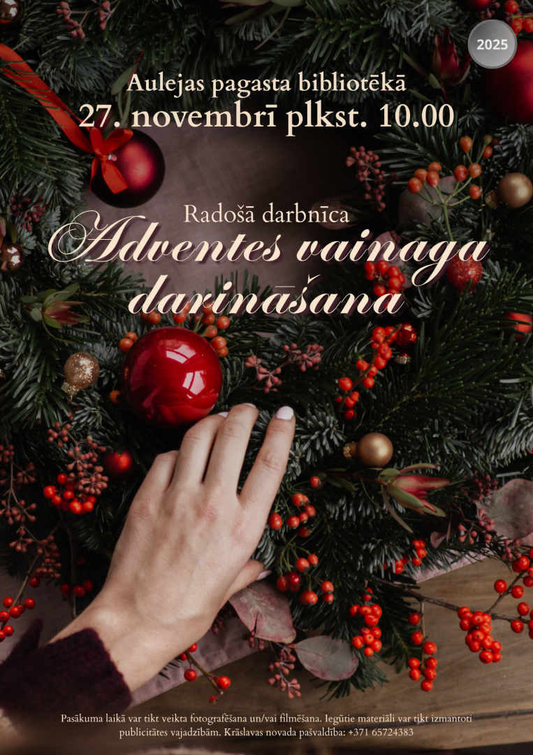 Adventes vainaga darināšana