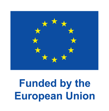 ES karogs ar uzrakstu "Funded by the European Union"