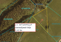 Zemes vienības ar kadastra apzīmējumu 60720050225 izvietojuma shēma