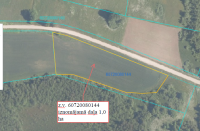 Zemes vienības ar kadastra apzīmējumu 60720080144 izvietojuma shēma