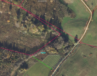 Zemes vienības ar kadastra apzīmējumu 6074-004-0421 daļas izvietojuma shēma