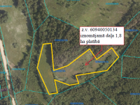 Zemes vienības ar kadastra apzīmējumu 60940050134 iznomājamās daļas izvietojuma shēma