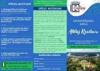 Orientēšanās spēles "Atklāj krāslavu" uzdevumi (1. daļa)