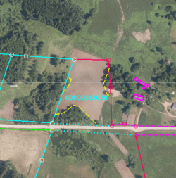 Daļas no zemes vienības ar kadastra apzīmējumu 6050-006-3059 izvietojuma shēma