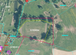 Daļas no zemes vienības ar kadastra apzīmējumu 6076-004-0264 izvietojuma shēma