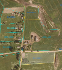 Zemes vienību ar kadastra apzīmējumiem 60860060127 un 60860060466 izvietojuma shēma