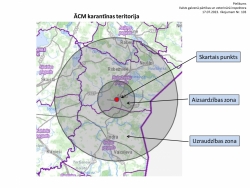 Āfrikas cūku mēra karantīnas teritorija