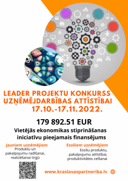 LEADER projektu konkursa afiša