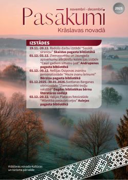 Pasākumi novembrī un decembrī