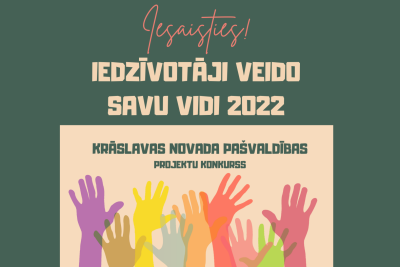 Iedzīvotāji veido savu vidi 2022 afiša