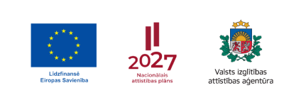 Līdzfinansē ES, NAP 2027, VIAA logo ansamblis