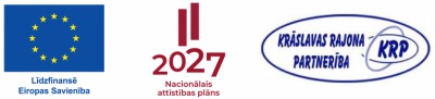 Līdzfinansē ES, NAP 2027, KRP logo ansamblis