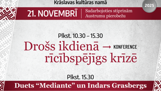 Informācija par pasākumu "Drošs ikdienā - rīcībspējīgs krīzē"