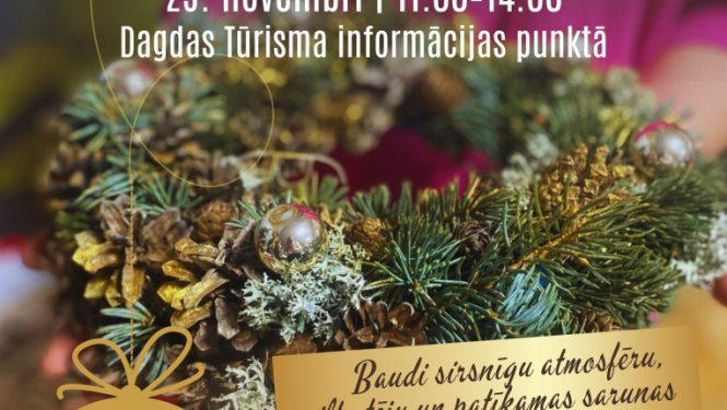 Adventes vainagu veidošanas meistarklase