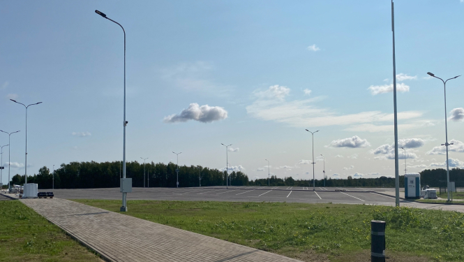 Robežšķērsošanas punkta Pāternieki stāvlaukums