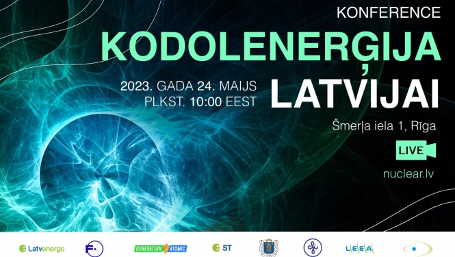 Konferences "Kodolenerģija Latvijai" afiša