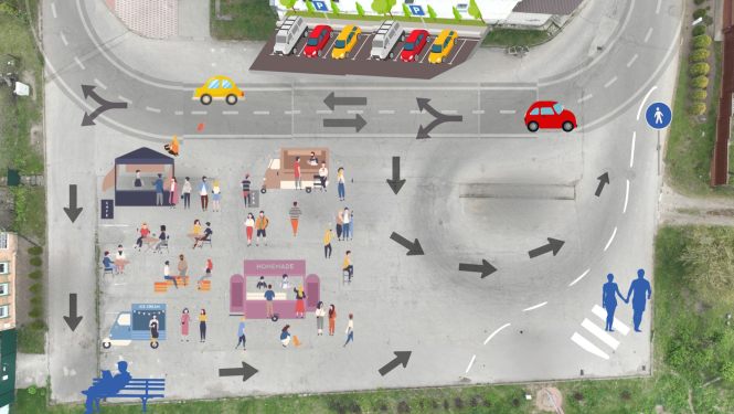Ostas ielas projekta vizualizācija
