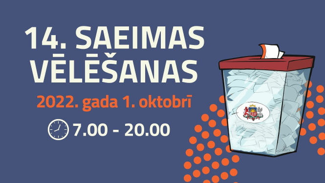 14. Saeimas vēlēšanu afiša