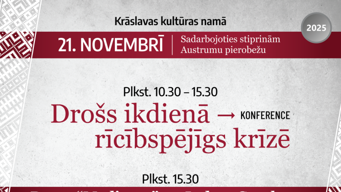 Informācija par pasākumu "Drošs ikdienā - rīcībspējīgs krīzē"