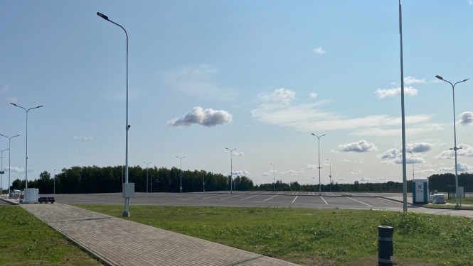 Robežšķērsošanas punkta Pāternieki stāvlaukums