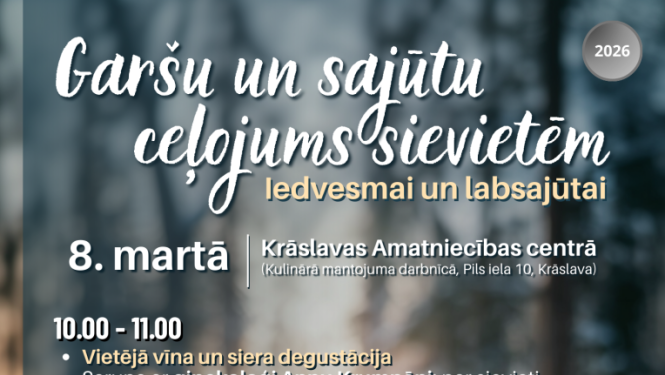 Garšu un sajūtu ceļojums sievietēm