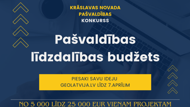 Cilvēks strādā ar datoru. Projekta vizuālis.