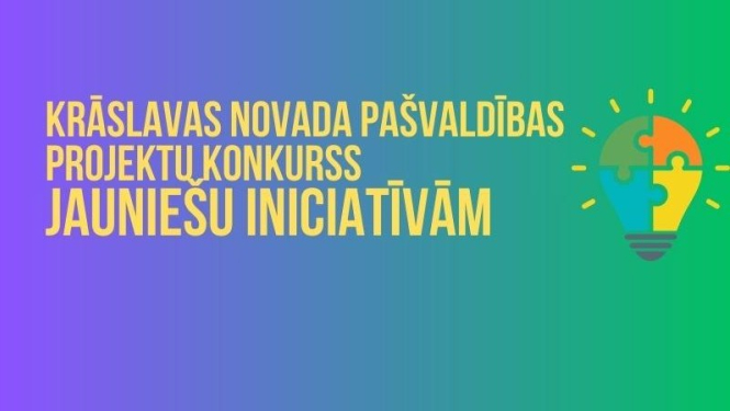 Stilizēta spuldze ar puzles elementiem. Projektu konkursa vizuālis