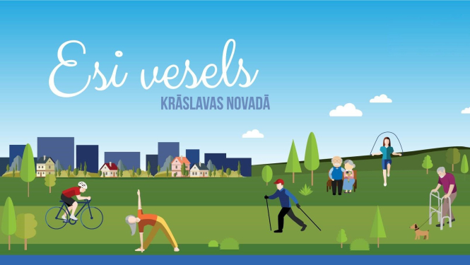 Projekta "Esi vesels Krāslavas novadā" afiša
