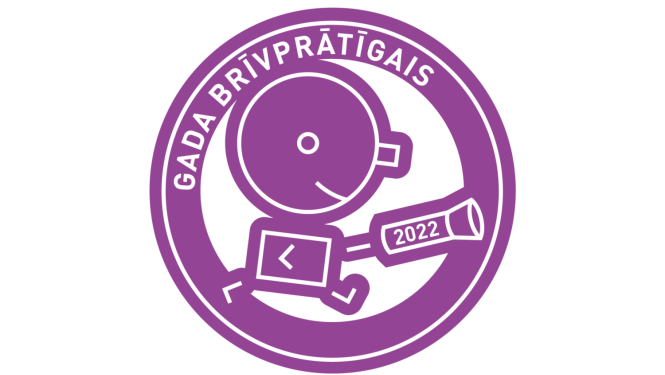 "Gada brīvprātīgais 2022" logo