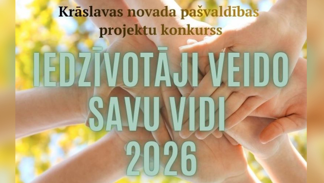 Kopā saliktas cilvēku rokas. Projekta vizuālis.