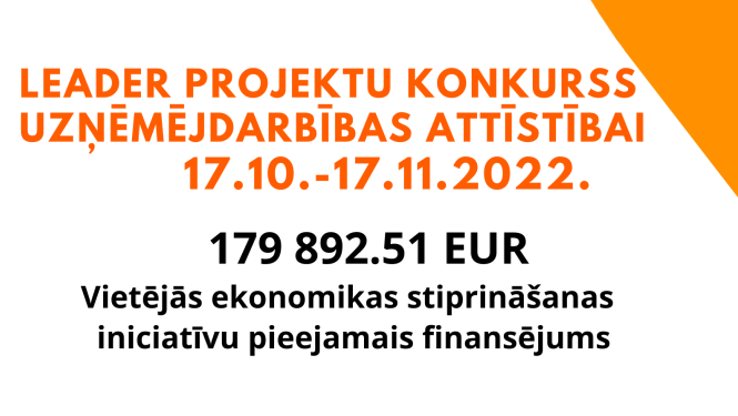 LEADER projektu konkursa afiša