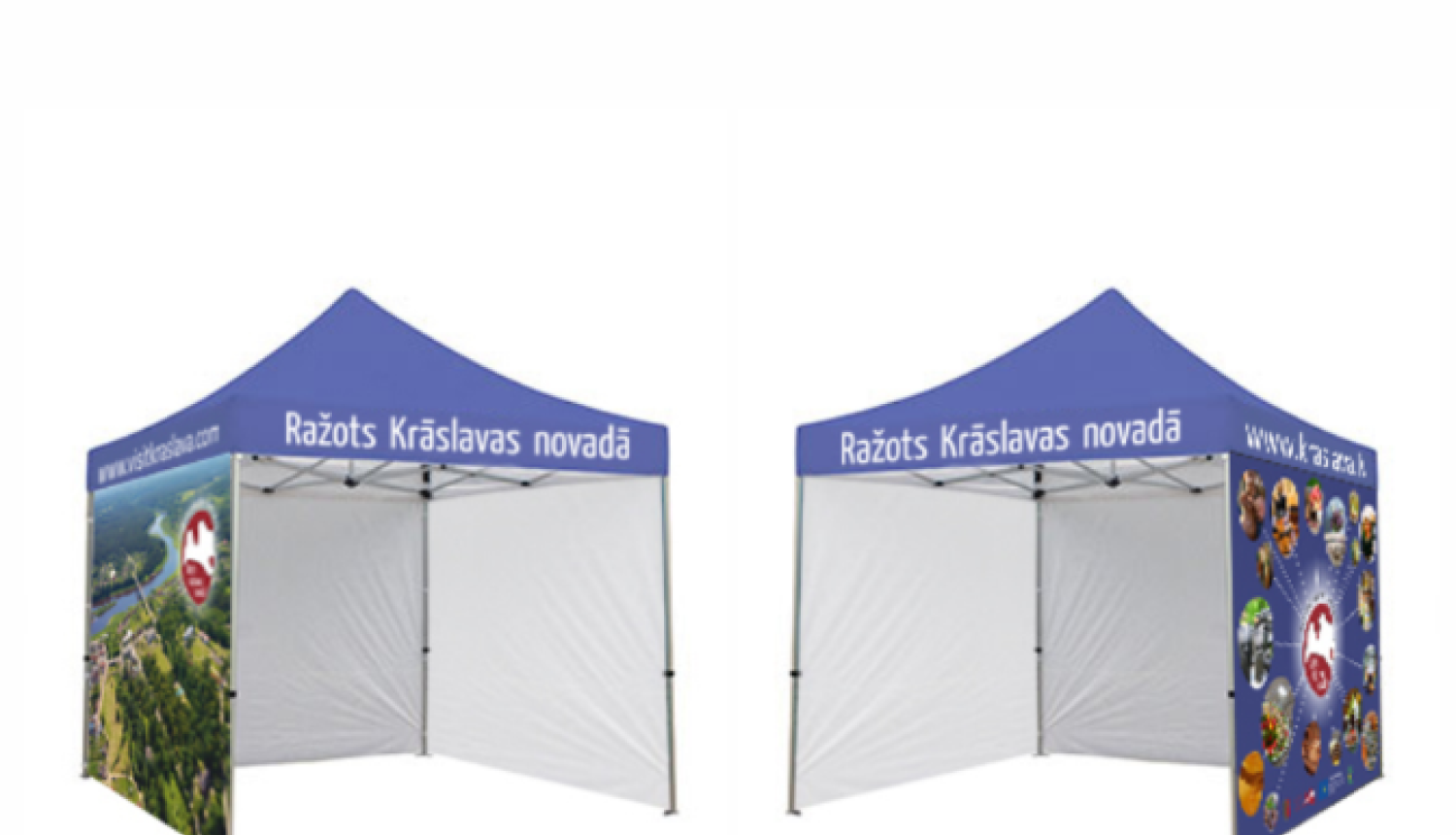 Ražots Krāslavas novadā tirdzniecības telts