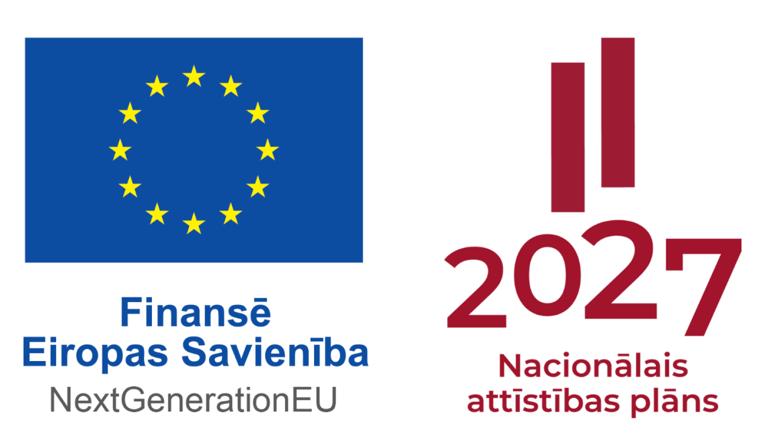 Eiropas Atveseļošanas fonda logo ansamblis