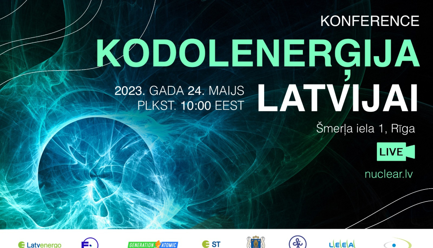 Konferences "Kodolenerģija Latvijai" afiša
