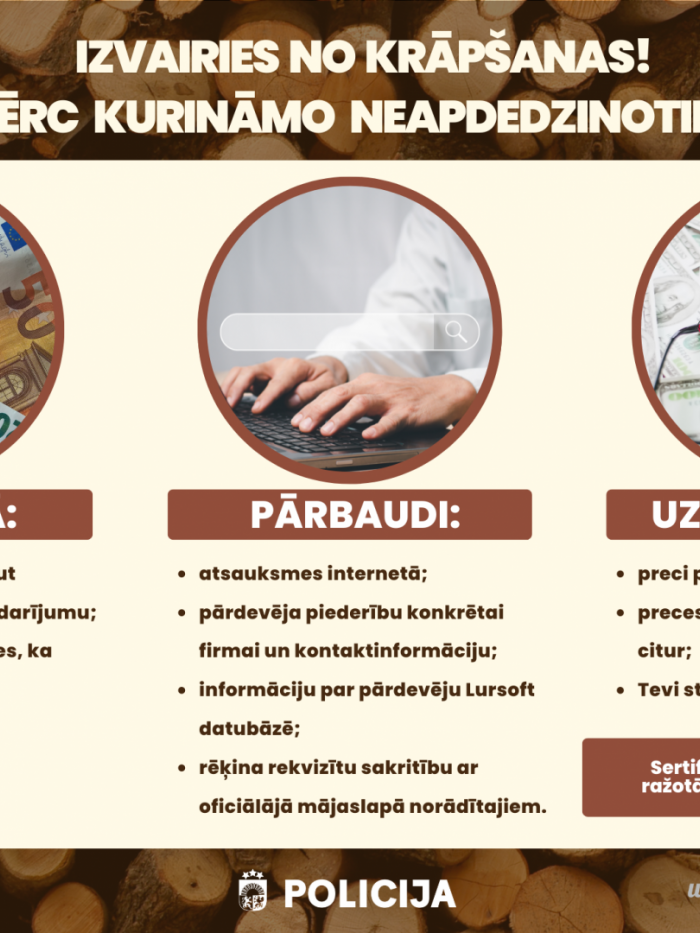 Infografika par kurināmā krāpniecību