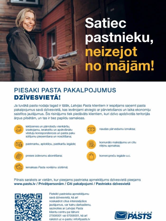 Pasta pakalpojumu infografika