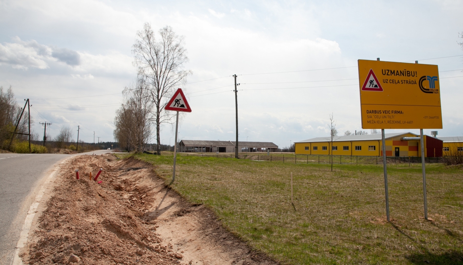 Pārbūves darbi uz Indras ielas ceļa, Krāslavā